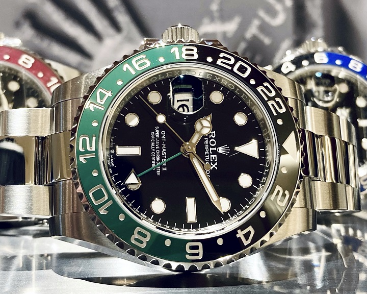 ノークレー ヤフオク! 純正 GMTマスター 24時間針 ミ... - ROLEX