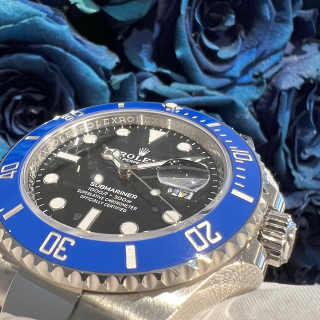 ホワイトゴールド素材の青サブ　REF.126619LB　大阪心斎橋