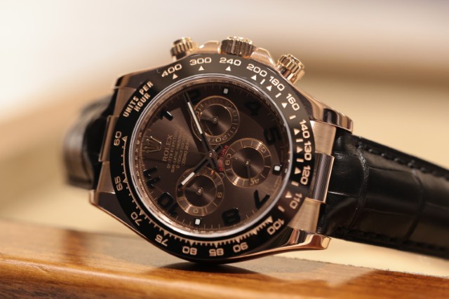 希少な純正レザーブレス デイトナ　Ref.116515LN