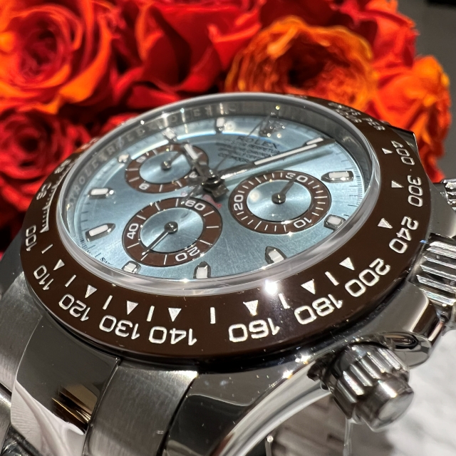 落ち着きと高級感を併せ持つデイトナ　REF.116506　アイスブルー　大阪心斎橋